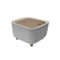 حاوية تخزين • غطاء ضغط • لمسة خشبية