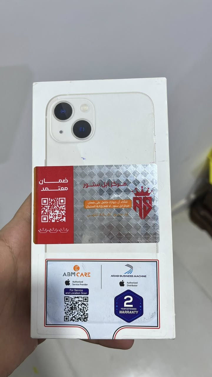 بيع او مراوس
ايفون 13 عادي شرق اوسط داخل الضمان AA
ينتهي بشهر 7/27 مثل ما موضع بالصورة + سنة من وكالة Abm 
البطارية 89 
الذاكرة 128
نضافة 100‎%‎
كارتونة الاصلي و الكيبل الاصلي 
مكفول من كلشي .
سعر 495 الف وبي مجال.
مكاني البصرة قضاء المدينة 
تواصل خاص او واتساب ***********
