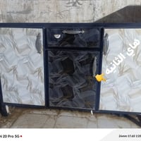 كاونتر ٣ قطع • سنك ستيل • كسر خفيف