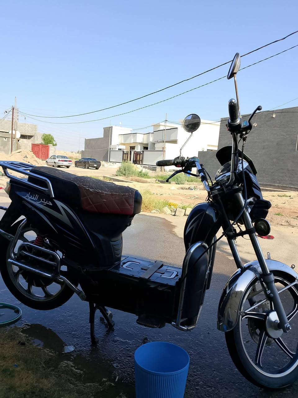 سلام عليكم درجه شحن موديل 2022 بطريات جدد حساس جديد عقل جديد بس كشن تعبان درجه فول سعر450وبيه مجال***********
