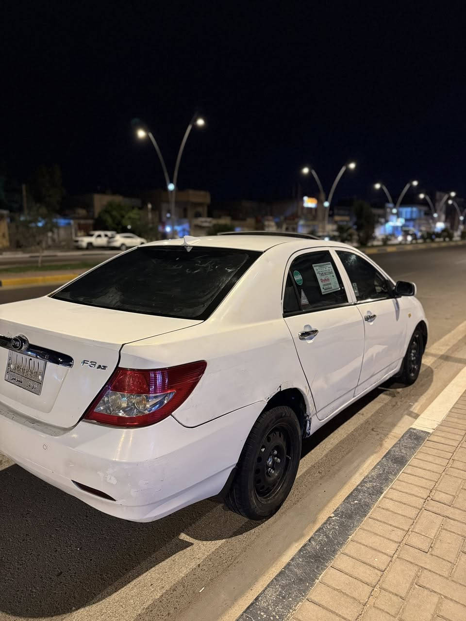 للبيع BYD بي واي دي f3 موديل 2013 

سيارة مرتبة وجاهزة للخير 

✅ مكينة لانسر بلاد بحالة ممتازة
✅ كير أوتوماتيك ناعم
✅ منظومة زينون 
✅ تبريد ثلج
‏✅حساسات خلفيه 
✅شاشه 
✅بنرامه 
✅ داخلية نظيفة ومرتبة
✅ إطارات جيدة
✅ اقتصادية بالوقود
✅مكفوله من ظربه وصبغ 
✅( خياس قليل بالدواير  الخلفيع ) 
✅ السيارة مكفولة من ناحية المحرك 
✅كهربائيات كله شغاله 
✅رقمه ذي قار مميز 

السعر 53 وبيه مجال 
مكان السياره البصره حي المهندسين 
رقم : ***********
