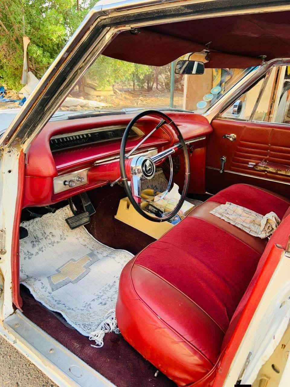 شوفرليت امبالا 1964
مكينه بلاد كير اوتماتيك 
باور ستيرن باور بريك 
بااسمي  

تحويل مباشر 

رقم صاحب السيارة 
***********
