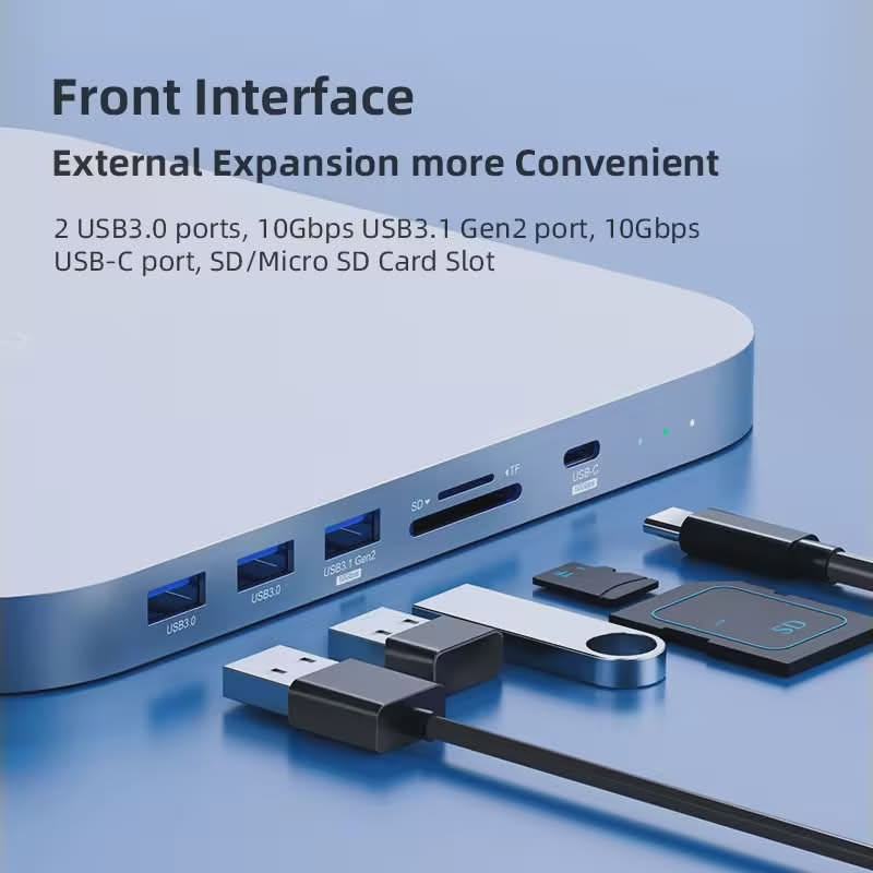 ستاند و هاب للماك ميني ماركة HAGiBiS MC25 pro

قارئ هارد SSD M.2 ✅

قارئ هارد SSD SATA/HHD✅

منفذ USB C بسرعة 10 گيگا بايت بالثانيه ✅ 

منفذ USB 3.2 بسرعة 10 گيگا بايت بالثانيه ✅ 

منفذين USB 3.2 بسرعه 5 گيگا بايت بالثانيه ✅ 

منفذ 3.0 USB ✅

منفذ رام صغير SD CARD ✅

منفذ رام كبير TF CARD ✅

السعر 60 الف فقط ✅🫡

توصيل جميع محافظات العراق 5 الاف فقط 🚙🚗 

للأستفسار اكثر التواصل واتساب 

***********
