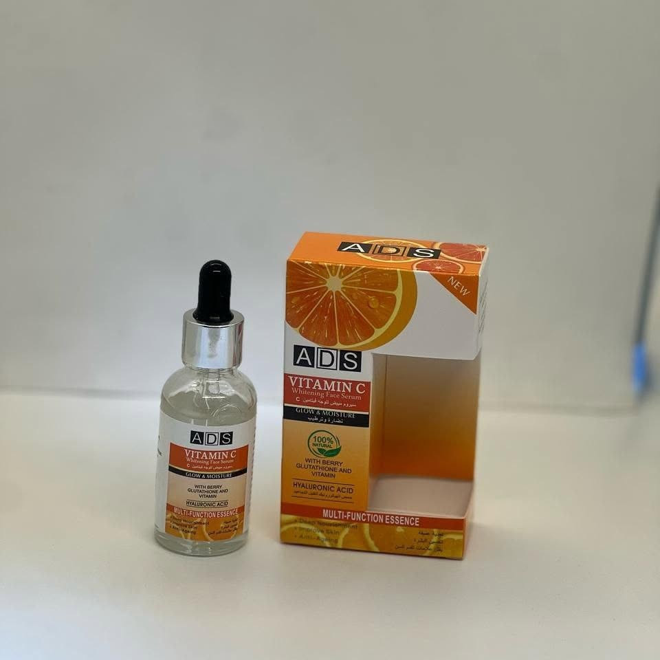 سيروم فيتامين سي للوجه (ADS Vitamin C Whitening Face Serum)
​ يمنح بشرتك توهجاً طبيعياً، يرطب بعمق، ويحارب علامات تقدم سن البشرة بفضل تركيبته الغنية بحمض الهيالورونيك والجلوتاثيون.
ضعي بضع قطرات على بشرة نظيفة ودلكيها بلطف حتى الامتصاص لتعزيز نضارة وجهك
#بوتيك_الفراشة #اكسبلور#مواد_تجميل


**إذا كنت صاحب هذا الإعلان وتريد حذفه لأي سبب، رجاءا أرسل رسالة إلى الدعم الفني**