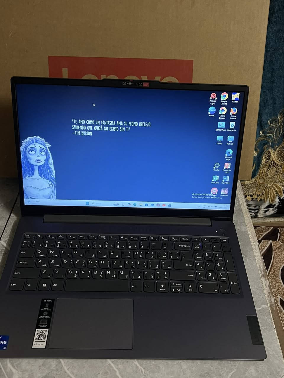 مرحبا لابتوب للبيع
� الموديل: Lenovo IdeaPad 3 Slim
🔹 المعالج: Intel Core i5-13420H (جيل حديث وأداء عالي)
🔹 الذاكرة: 8GB LPDDR5
🔹 التخزين: 512GB SSD NVMe (سرعة عالية)
🔹 الشاشة: 15.6 إنج FHD
🔹 كارت الشاشة: Intel UHD Graphics
🔹 الكيبورد: عربي + إنكليزي
🔹 النظام: منصّب وجاهز للاستخدام ✔️
🔹 اللون: رمادي (Arctic Grey)
🔹 الوزن: خفيف وسهل الحمل

📌 الاستخدام: شهرين ويا شاحنه مالته والبكج مالته كامل كله 
💰 السعر قابل للنقاش للجادين
عنوان :بغداد


**إذا كنت صاحب هذا الإعلان وتريد حذفه لأي سبب، رجاءا أرسل رسالة إلى الدعم الفني**