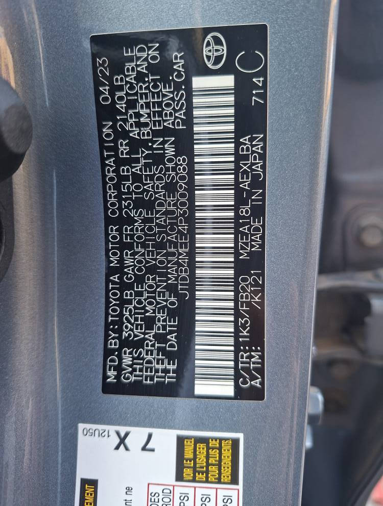 كورولا ٢٠٢٣  وارد امريكي حادثها  موضح بالصور قطعه صبغ وحده بدون ايرباك  بدون دواخل مكفول كير مكينه  لغد وشاصي  جاهزه بدون اي نقص السعر ١٥٨ وبي شي بسيط  ماشي ١٩ الف  مكانه بغداد  #الاعظمية
*********** بغداد, العراق
