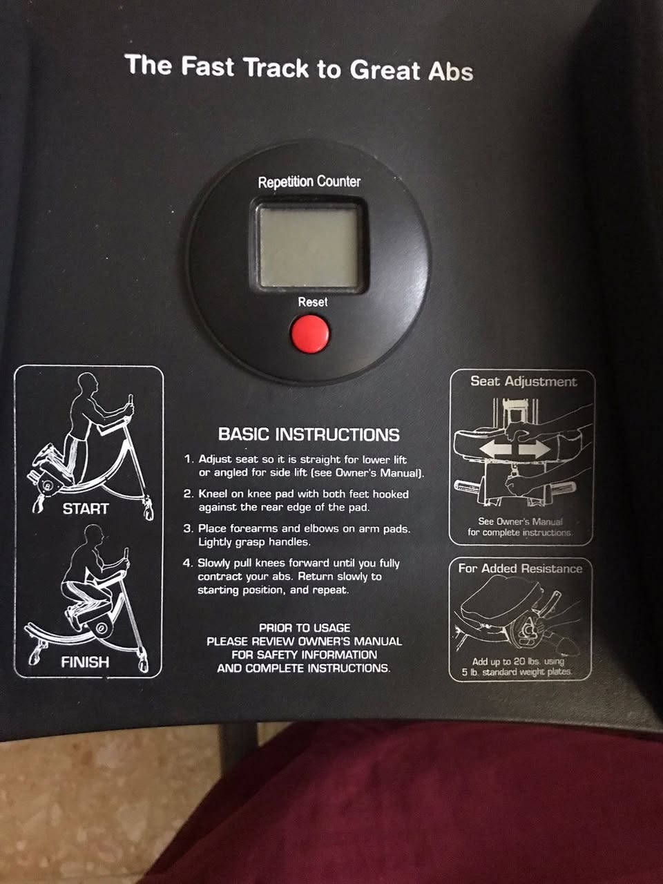 سلام عليكم جهاز رياضي
1- يستهدف عضلات البطن والخصر والورك والساعدين
2- ويحتوي على عداد رقمي يحسب وياك 
3- يتحمل اكثر من 140 كيلو
مكاني بغداد السيدية


**إذا كنت صاحب هذا الإعلان وتريد حذفه لأي سبب، رجاءا أرسل رسالة إلى الدعم الفني**