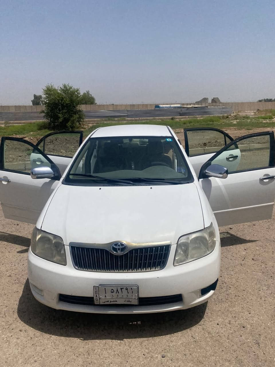 السلام  عليكم سيارة كورلا  خليجي 2006 ابيض     كلشي موضح بالصور  والسونار   منزلة وية صور السيارة  بدلت محرك الهة  اصلي قبل شهر  السيارة مرتبة وعملية  وماتصرف بانزين  تفول بانزين عادي    بيهة 5 قطع صبغ  مثل مامبين بالسونار  وهم الشراي ييجي ياخذلهة سونار  
السعر: 85 وبي مجال 
الرقم : ***********
