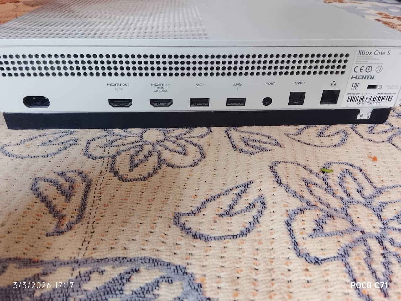 سلام عليكم جهاز اكس بوكس وان اس للبيع ذاكرته واحد تيرا يده مال Xbox series s  جهاز ملحقاته كلها كامله وايراته وكارتونه مالته موجودة بي شخط جدا بسيط يم دكمة دخول القرص سعر 150 وبي مجال المكان كربلاء حي العامل


**إذا كنت صاحب هذا الإعلان وتريد حذفه لأي سبب، رجاءا أرسل رسالة إلى الدعم الفني**