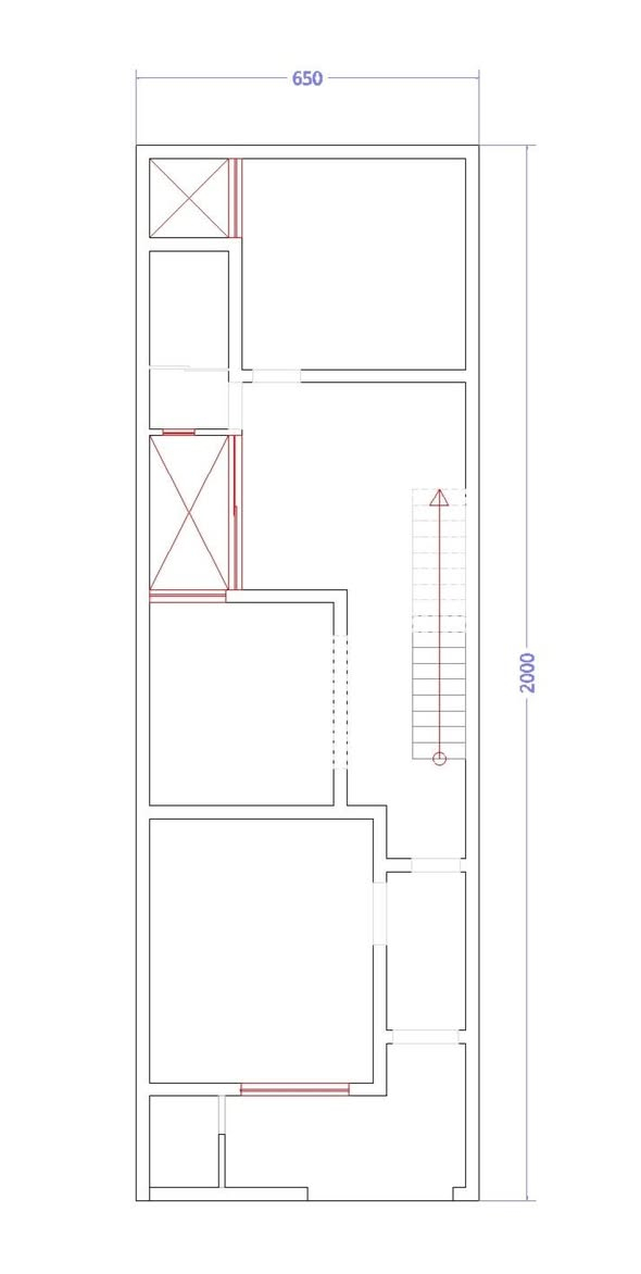 بيت عصري على أرض ضيقة (6.5م × 20م)
​تصميم ذكي يستغل كل شبر في المساحات الطولية (130م²)، يجمع بين الخصوصية التامة والجمال المودرن.
​📌 تفاصيل المخطط:
​قسم الضيوف: استقبال معزول مع حمام خاص في المقدمة.
​قلب البيت: صالة جلوس واسعة + مطبخ بنظام حديث.
​الخصوصية: غرفة نوم هادئة في نهاية المخطط.
​الإضاءة: نظام "مناور" مبتكر لضمان التهوية الطبيعية لكل الغرف.
​✨ مميزات الواجهة:
​تصميم مودرن بخطوط إضاءة LED رأسية.
​تداخل كتل هندسية يعطي فخامة وعرضاً بصرياً للواجهة
.......​⚠️ تنبيه هام جداً بخصوص التنفيذ:
عزيزي المتابع، لضمان نجاح هذا التصميم على أرض الواقع، نود التأكيد على أن القياسات الدقيقة والنهائية محفوظة لدى المصمم
​إن أي محاولة للاجتهاد الشخصي بإضافة قياسات مجهولة أو تغيير الأبعاد قد تؤدي إلى أخطاء إنشائية ومعمارية فادحة (مثل ضيق الممرات، سوء التهوية، أو مشاكل في السلالم)، وهو ما وقع فيه الكثيرون للأسف. الالتزام بالمخطط الأصلي من المصمم هو ضمانك لبيت آمن وجميل.
​تصميم: أسامة الفهداوي
للتواصل: ***********
​#تصميم_معماري #واجهات_مودرن #خارطة_بيت #ديكور #هندسة #بيوت_حديثة.

