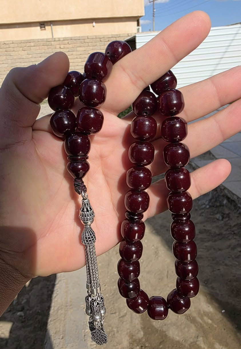 السلام عليكم 
مسباح سندلس قديم جدا كرزي كركوشه فضه عيار 925
الوزن 105,2
عدد الحبات 33
توصيل موجود جميع محافظات العراق


**إذا كنت صاحب هذا الإعلان وتريد حذفه لأي سبب، رجاءا أرسل رسالة إلى الدعم الفني**