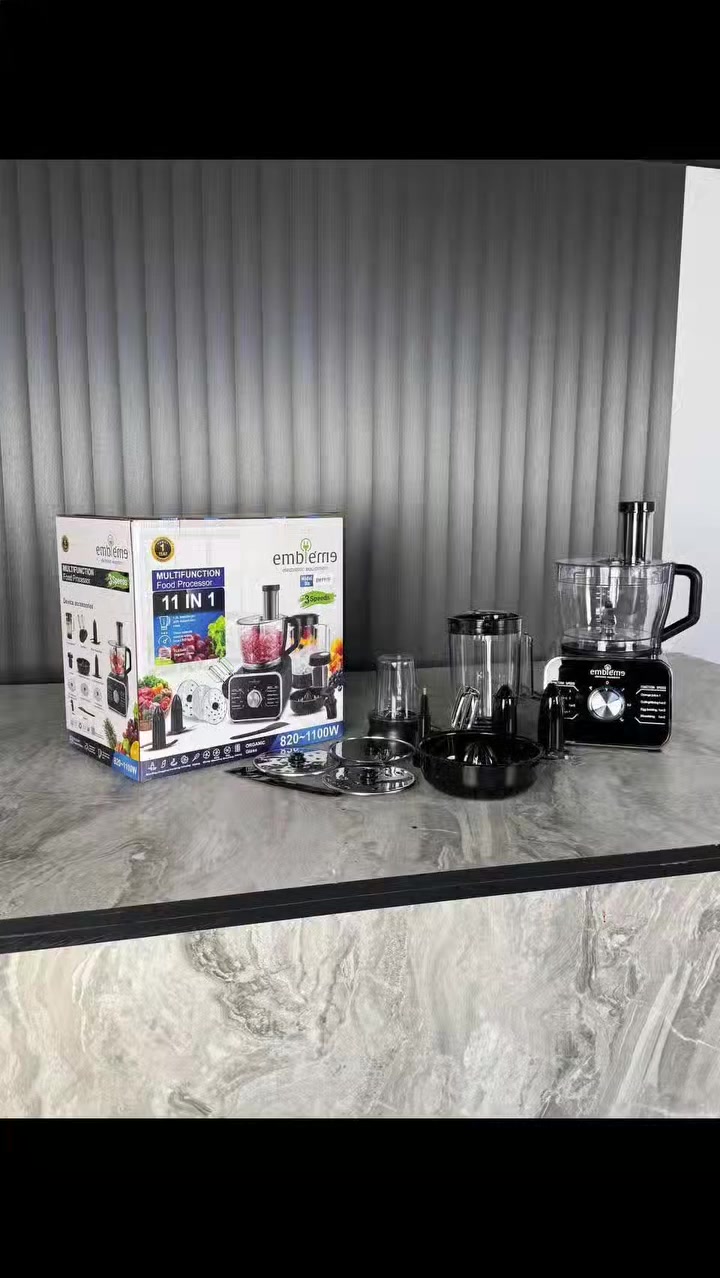 ست البيت اصدار حديث من أمبليوم 11×1 
✔️ ملحقات متعددة لتحضير كل وصفات الطعام 
✔️ حجم 3 لتر 
✔️ بقوة 1100 واط 
✔️ حجم جك الخلاط 1.5 لتر 
✔️ تحكم 3 سرع 
✔️ خالية من مادة ال BPA 
ضمان سنة من تاريخ الشراء من أمبليوم 
متوفرة الان تكدرون تطلبوها اونلاين 
متوفر التوصيل مجانا كل محافظات


**إذا كنت صاحب هذا الإعلان وتريد حذفه لأي سبب، رجاءا أرسل رسالة إلى الدعم الفني**