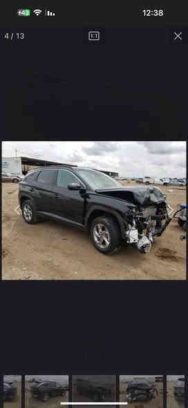 توسان موديل 2023  وارد امريكي رقم اربيل هزه وفحص وترقيم جديد تحويل بأسم المشتري السيارة ضرره بنيد تبديل والجاملغ الامامي بارد وصور الحادث مرفق
مواصفات SEL تجي فول عدا سلايت
محرك 2500 
بصمة تشغيل - تشغيل عن بعد - ابواب 
بغداد الغزاليه    
واتساب او الاتصال عالخط
 185 ورقة سعرها وبيها مجال 
***********
