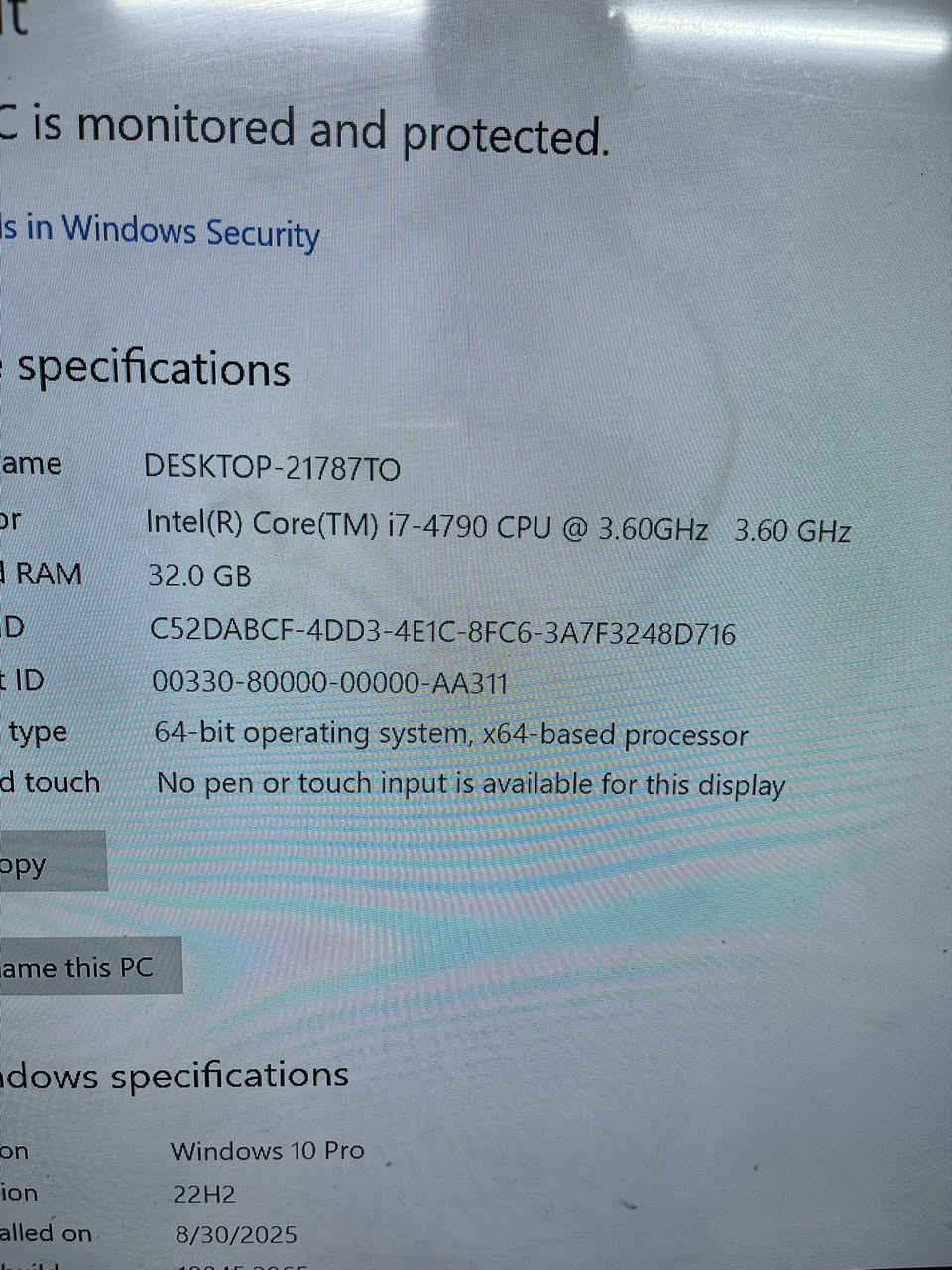 السلام عليكم 
السعر 325 الف
انتل كوراي 7 الجيل الرابع
كرت شاشة RX580/8G/XFX
رام 32
هارد 256M.2/HDD500G
بورسبلاي 550 واط 
كرت وايفاي 
مكاني بغداد ويتوفر توصيل


**إذا كنت صاحب هذا الإعلان وتريد حذفه لأي سبب، رجاءا أرسل رسالة إلى الدعم الفني**