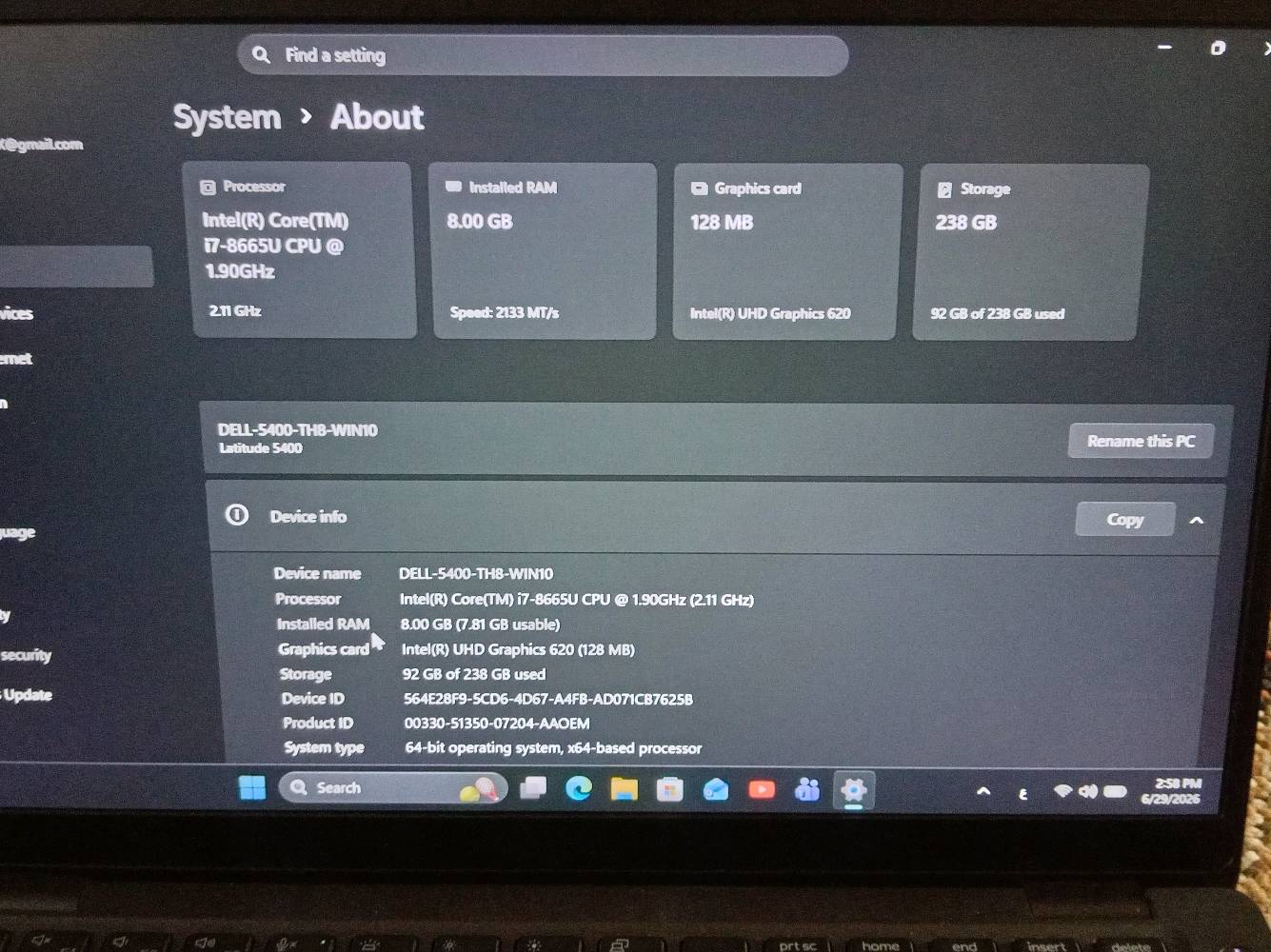 السلام عليكم لابتوب للبيع
                                   dell precision 5400
مواصفاتها :
شاشة لمس Full HD
                                    Intel Core i7 8th U
                                  Ssd 256gb من توشيبا
 رام ٨ دول تشانل 4*2 DDR4
كيبورد ضوئي عربي انكليزي
السعر ٣٥٠ الف مكاني بغداد حي العامل
و بيها مجال للشراي