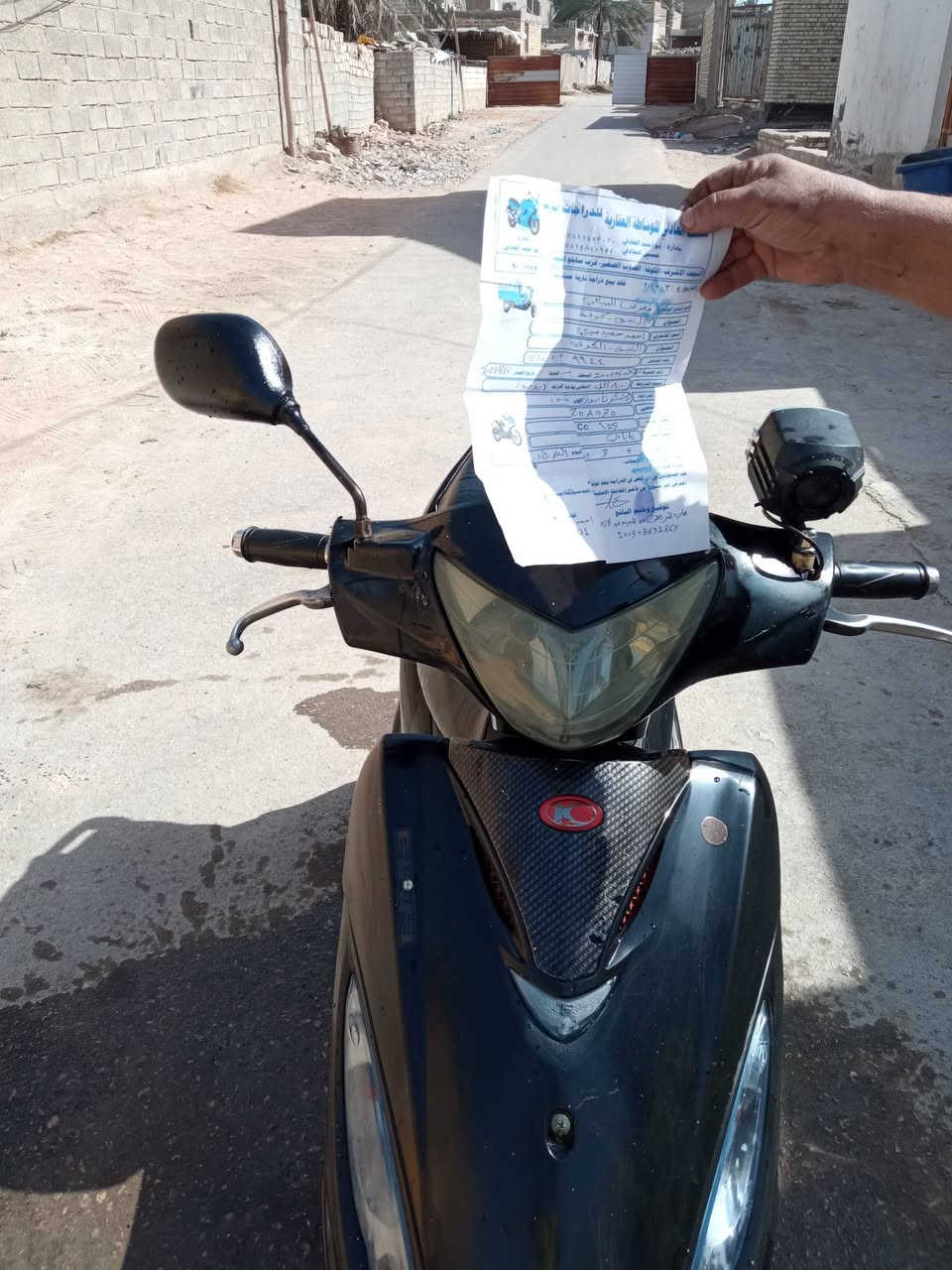 سلام عليكم دراجة مال حاوية ورقة الحاوية وياهة علگت ولف وسويتهة بلخان الدراجة مشتريهة م البياتي ب800كهربائيات شغلة اشاير كلة شغال دبلات شغالة دراجة اريدهة525 للاستفسار على الرقم *********** مكاني كوفة
