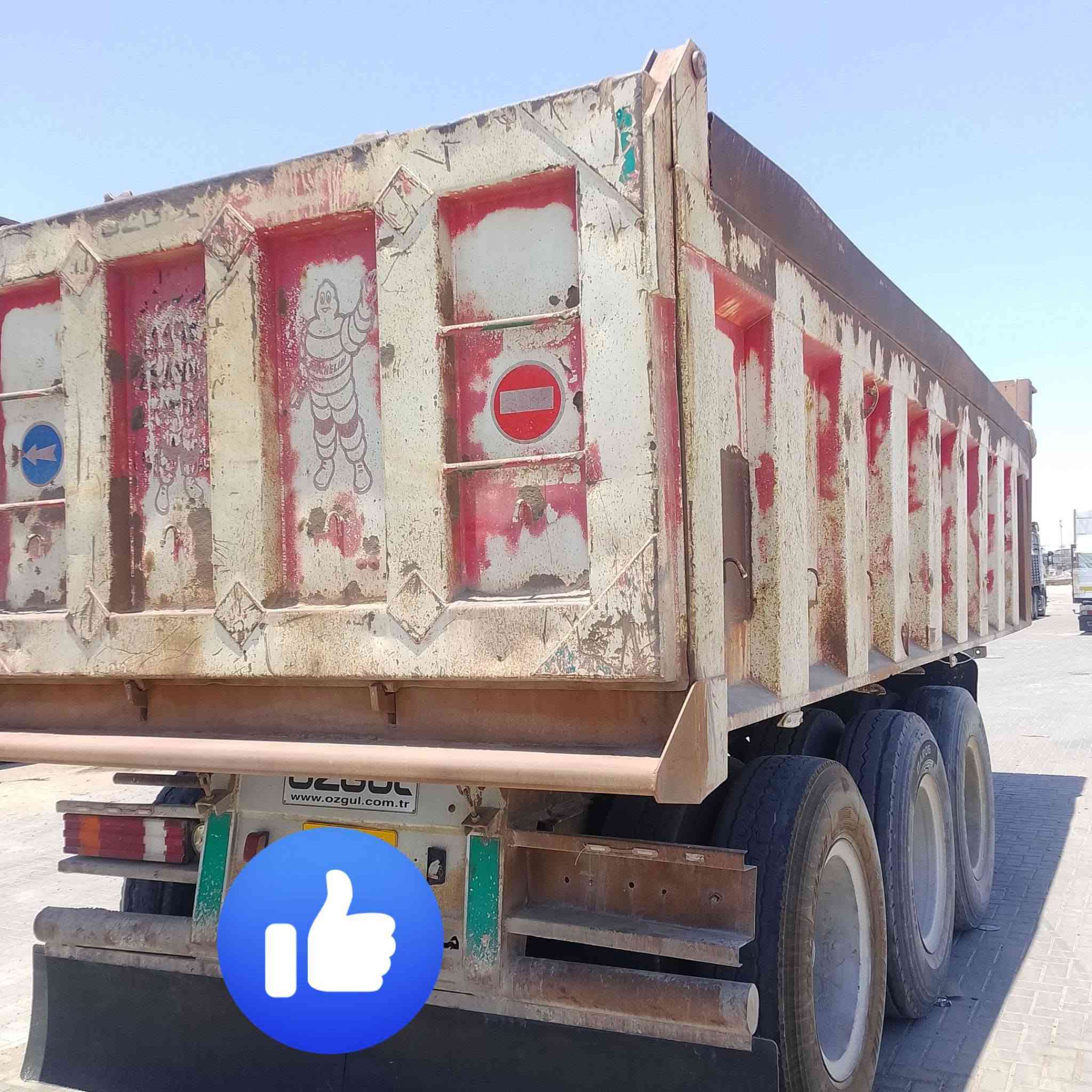 السلام عليكم 
البيع
عربانه قلاب السعر 95
تفصيل على رقم
***********
***********
بصره شط العرب 
طوناج فول تايرات 24 واي سحال
24 متر
