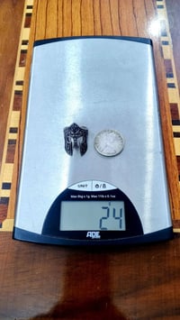 فضة عيار 925 • خاتم مع عملة • أصلي