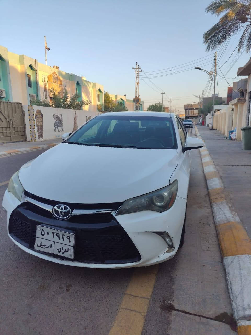 السلام عليكم
كامري 17 SE وارد امريكي

حادثها مبين بالصور

قبغ الصندوق مبدل بلادي نفس اللون

الجاملغ الخلفي مصلح بي معجون

اكو صبغ رش واصل للتكمه لكن الحادث مواصل للتكمة 

بالاضافة الباب الخلف السائق بي بارد ومبين مروج

مابيها دواخل

ماطاك ايرباك

كير ومحرك سليم

ماشية 136 الف ميل

رقم اربيل (الرقم القديم) 

سنوية ساقطة 

السيارة معروضة 147 بيها مجال

مكان السيارة الانبار / الفلوجة

***********
