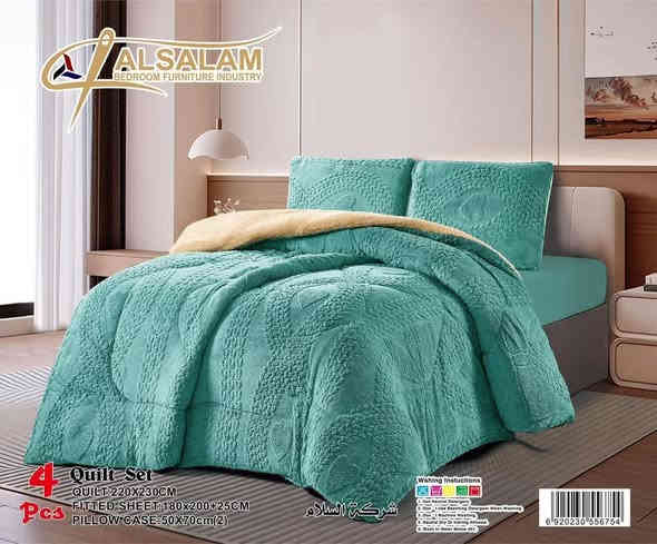 مجمع الرنا للمفروشات 
ديباج نفرين فرو يتكون من 4 قطع وجهين مخده كفر دوشك لاستيك مع الديباج 
علما الديباج قديفه خامه درجه اولى شتائي 
السعر 30 الف بس 
توصيل كافة المحافظات 
***********
