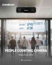 كاميرا العدّ الذكي للأشخاص SME4-PCDL.10F-P  دقّة عالية، تقارير دقيقة، ...