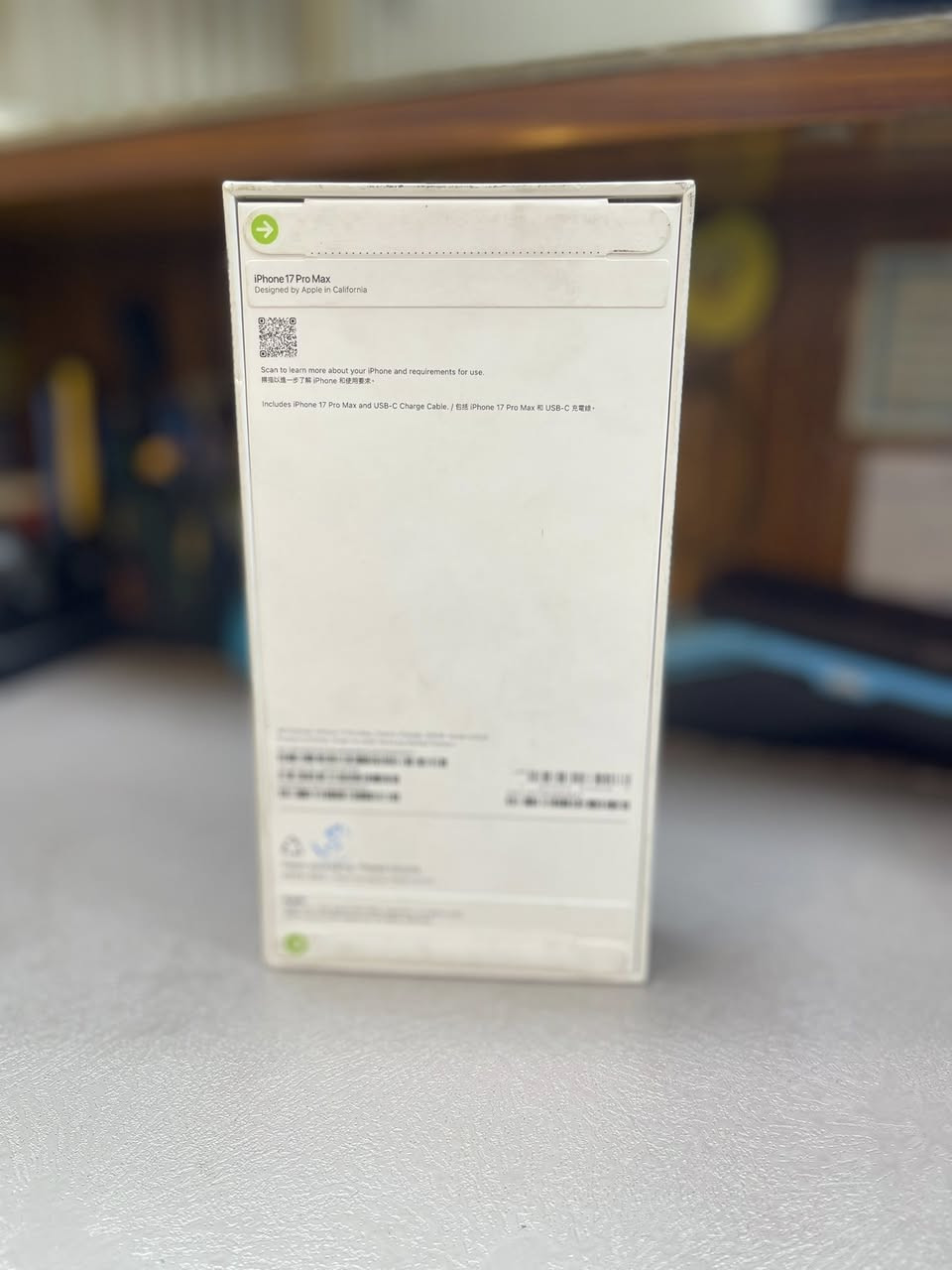 السلام عليكم
iPhone 17 pro max 

ذاكره 256

جهاز لوك ما مفتوح 

هسه أخذته 

سعره مليونين 100

رقم ***********

آنستا s6.m16

العنوان بغداد الجديده النعيريه
