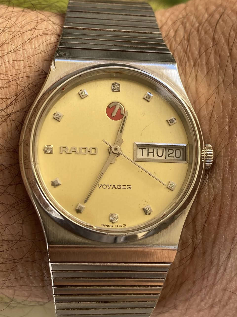 السلام عليكم 
نوادر القطع السويسرية
رادو 
ارادث
جوفيال
تيل 
تيسوت
كونتينتال 
اوريس
كولبر
انيكار
ويست اند  
هنري ساندوز
فافر لوبا
اولما
فولمن روسي 
نظافة تامة
تعمل بكفاءة عالية 
الوان مميزة 
تفاصيل القطع عالخاص مباشرة 
يوجد توصيل لجميع المحافظات 
***********
