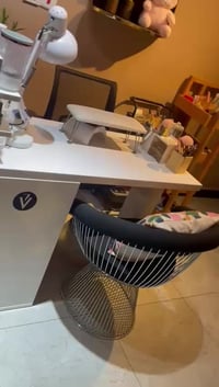 ميز اكريلك • كراسي ٤ • جهاز تنشيف