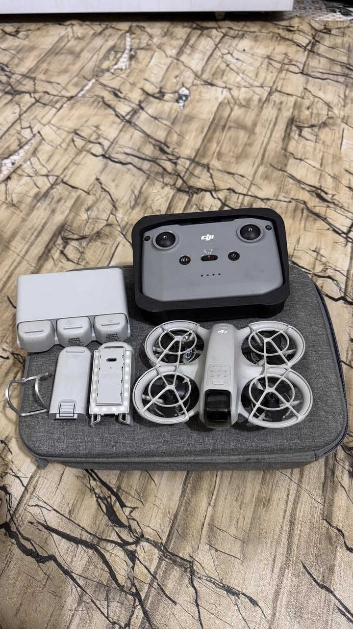 للبيع طائرة درون DJI Neo من شركة DJI
الطائرة نظيفة جداً واستعمال خفيف وجاهزة للطيران.

الموجود وياها:

4 بطاريات

3 بطاريات جدد مشحونات فقط مرتين

شاحن بطاريات

جوستك (ريموت)

إضاءة

حامي كمبل

جنطة خاصة بالطائرة


**إذا كنت صاحب هذا الإعلان وتريد حذفه لأي سبب، رجاءا أرسل رسالة إلى الدعم الفني**