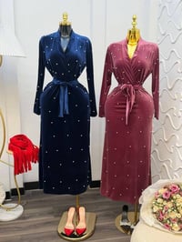 فستان • مخمل ايطالي • مقاسات ٣٨-٤٨