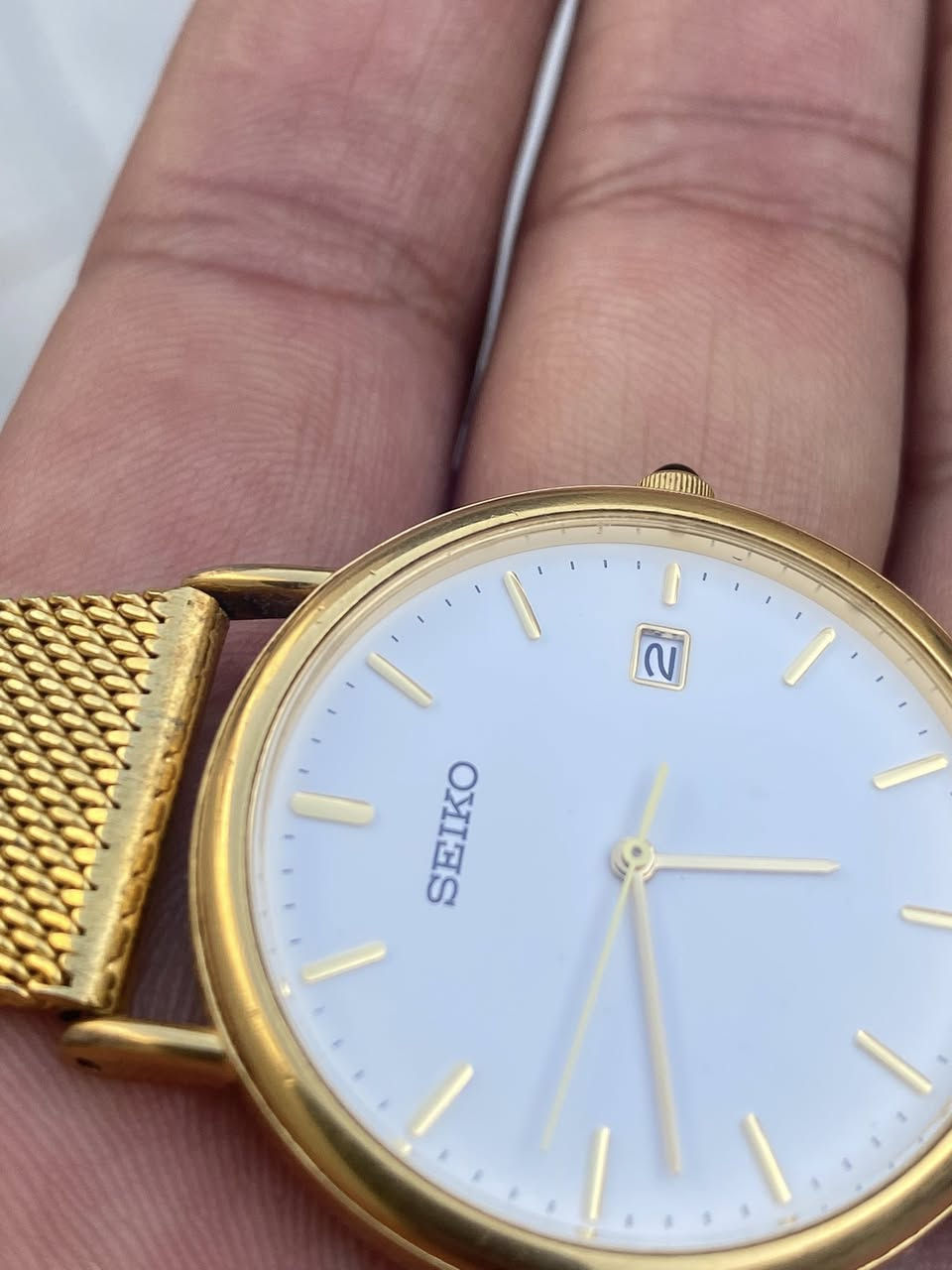 ساعهSEIKO
ياباني اصلي كلاسك سلم ساعه

نافذه لتاريخ سير حصيرة مستبدل

قطر35/40 نظافه عاليه جدا جدا 

سعر50 الف يتوفر توصيل لجميع العراق


**إذا كنت صاحب هذا الإعلان وتريد حذفه لأي سبب، رجاءا أرسل رسالة إلى الدعم الفني**