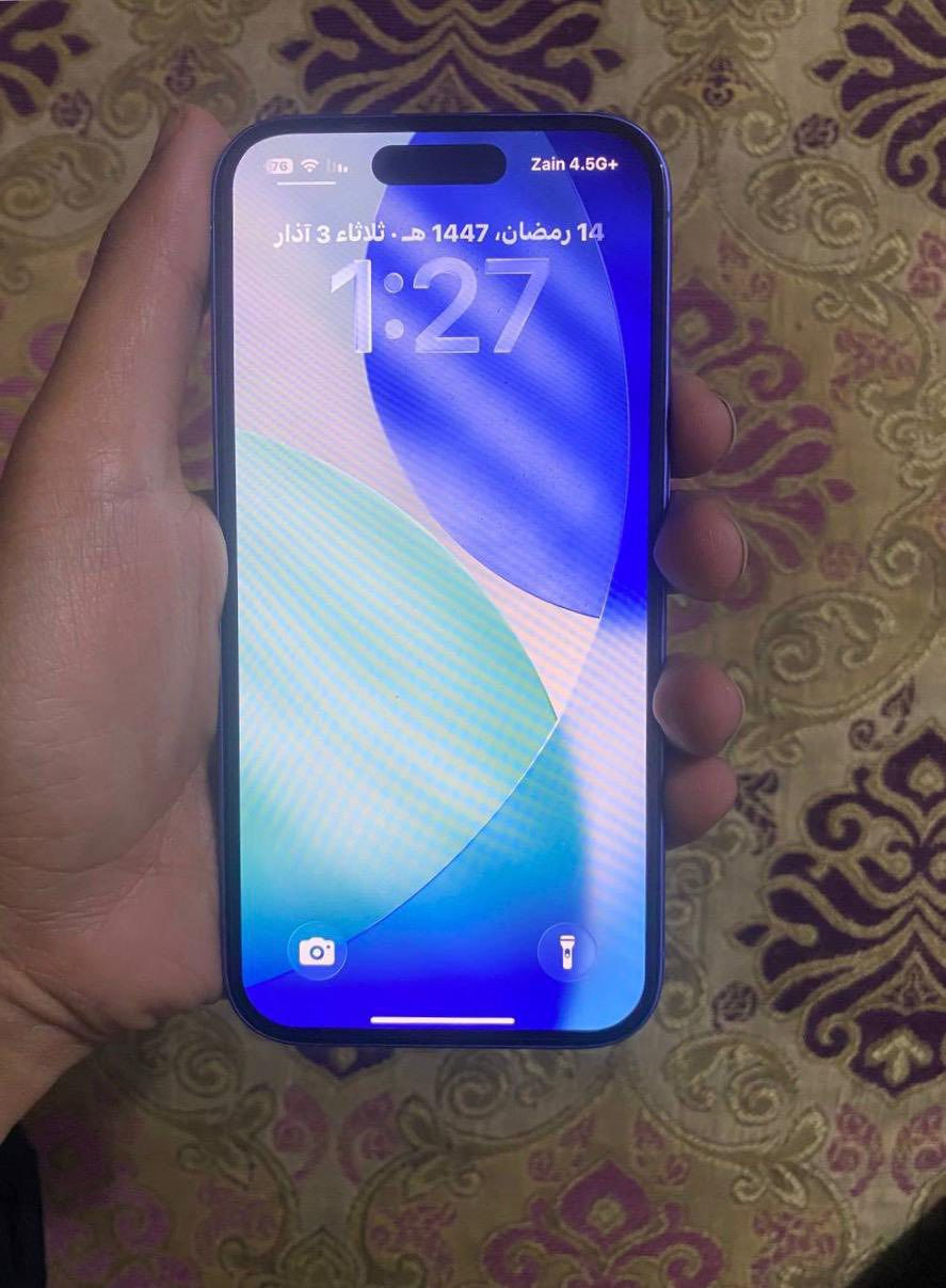 سلام عليكم
ايفون 16 ذاكره 128 بطاريه 94 وتر بروف الايفون ما امبدل ولا داخل صيانه شرط ما بي شخط ولا كسر بطاريه 94 عدد الدورات 297 
🥇السعر 960 وبي مجال للشراي مكاني السماوه الرقم وتساب ***********
