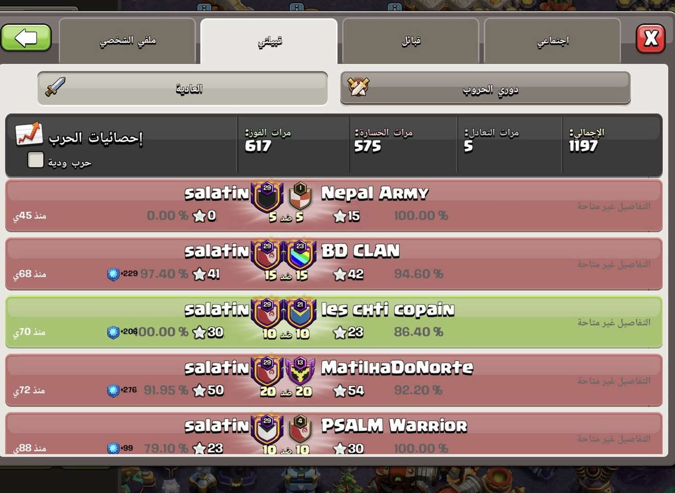 للبيع
متوفر كلانات تانية ومتوفر كلانات اسامي تتغير


**إذا كنت صاحب هذا الإعلان وتريد حذفه لأي سبب، رجاءا أرسل رسالة إلى الدعم الفني**