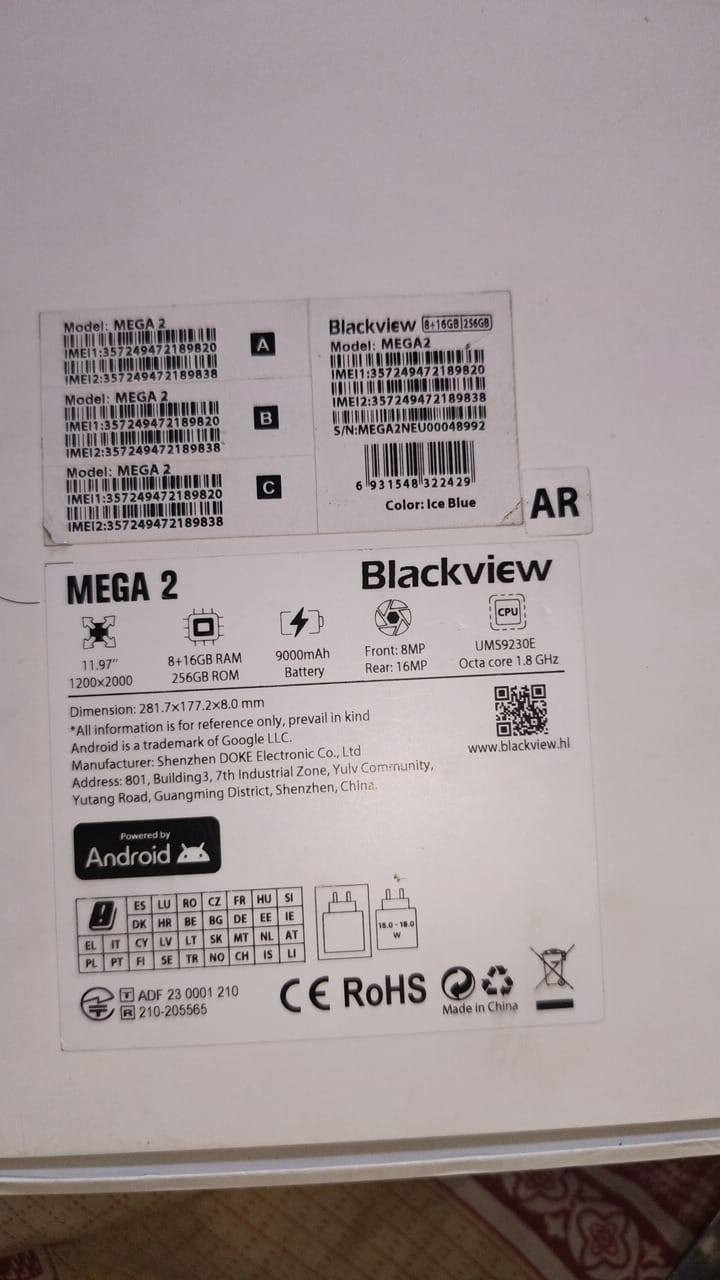 تابلت الذاكره 256 Blackview
دبل سيم كارت مع رام جهاز نضيف جداََ
مداخل تصليح مكاني سبع قصور السعر 250
***********
