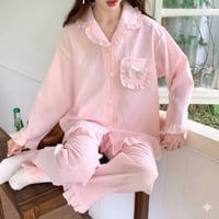 بجامة نسائي • دومين قطن طبي • مقاسات ٢-٣-٤XL