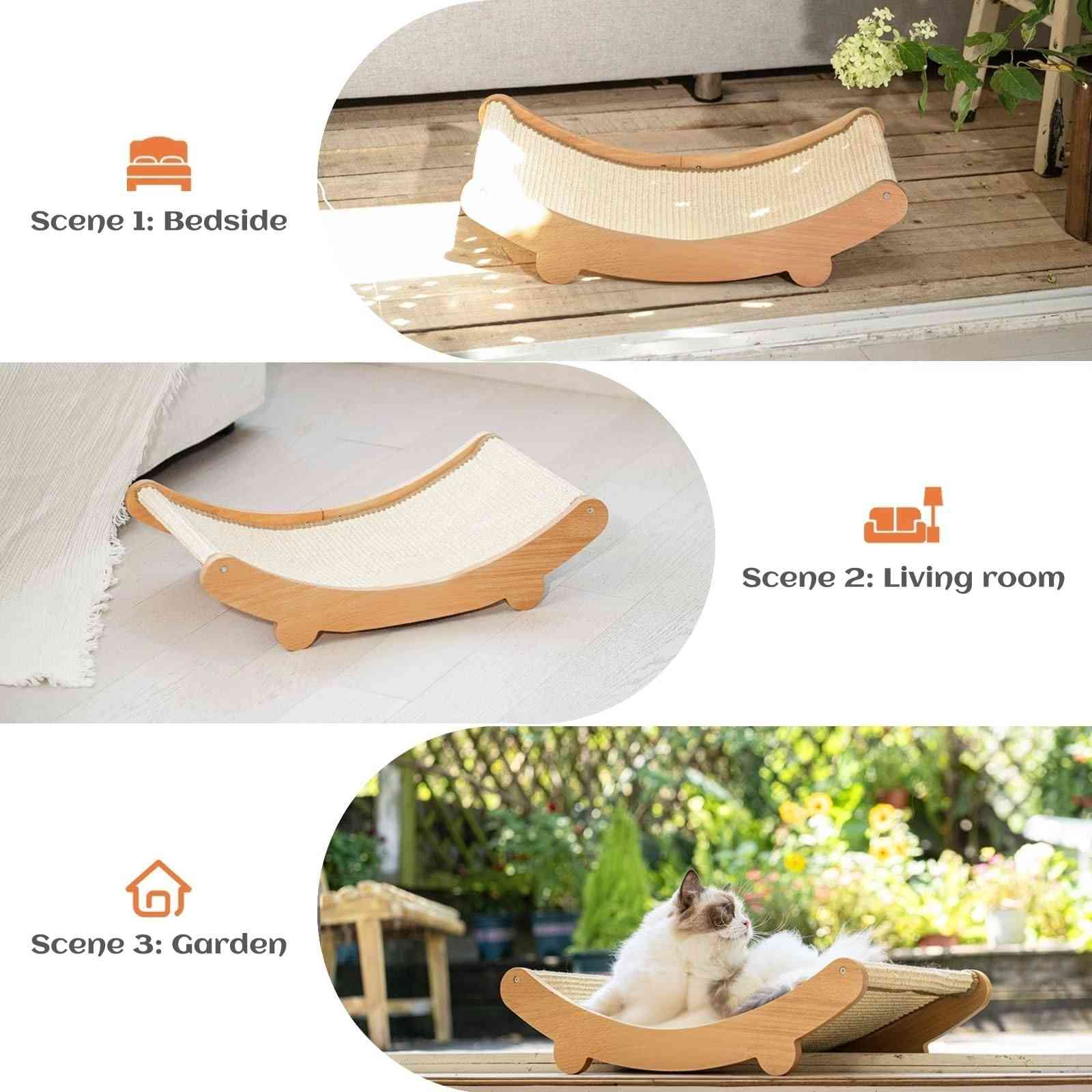 هذه أرجوحة سرير خدش للقطط من السيزال والزان من العلامة التجارية CHEERHOME PETS.تصميم متعدد الوظائف: يجمع بين سرير مريح على شكل أرجوحة ولوحة خدش، مما يسمح للقطط بالاسترخاء وشحذ مخالبها في آن واحد.مواد عالية الجودة: الإطار مصنوع من خشب الزان المتين، بينما السطح مصنوع من حبل السيزال الطبيعي المقاوم للتآكل.مناسب للقطط الكبيرة: التصميم متين بما يكفي لاستيعاب سلالات القطط الكبيرة، مع هيكل مقاوم للخدش الشديد.


**إذا كنت صاحب هذا الإعلان وتريد حذفه لأي سبب، رجاءا أرسل رسالة إلى الدعم الفني**