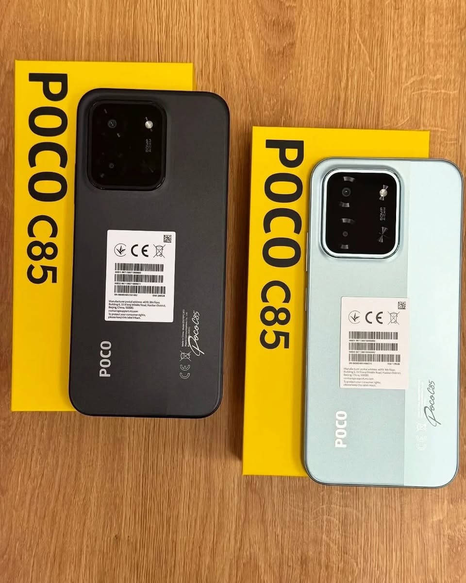 POCO C85 / 256GB + 8RAM
- ضمان وكاله الرسمي 

• شاشة 6.9 إنش HD+ بمعدل تحديث 120Hz.
• معالج MediaTek Helio G81 Ultra.
• ذاكرة RAM LPDDR4x وتخزين داخلي eMMC 5.1 مع دعم microSD.
• كاميرا خلفية 50MP + عدسة ثانوية، وأمامية 8MP/13MP.
• بطارية 6000mAh مع شحن سريع 33W.
• نظام Android 15 بواجهة HyperOS 
• بصمة جانبية ، USB-C ، NFC
• مقاومة ماء وغبار IP64.

السعر ⭕️ 230 الف ⭕️

#poco #pococ85

#المدار_الجديد _الاول ويبقى الاول💯 _ضمان حقيقي ننطيك و انسب سعر بالسوق 👌 🥇

▪️ متواجدين يومياً من الساعة 9 صباحاً وحتى 9 ليلاً.

📍 موقعنا السماوه __شارع باتا__مقابل مجمع المثنى الطبي
 
الاتصال واتساب:☎️*********** 
الاتصال المباشر:***********☎️
يتوفر لدينا توصيل 🚕داخل المحافظه مجاني
