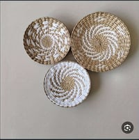 سلة جدارية • طقم ٣ قطع • ٣٠×٢٠×٢٠ سم