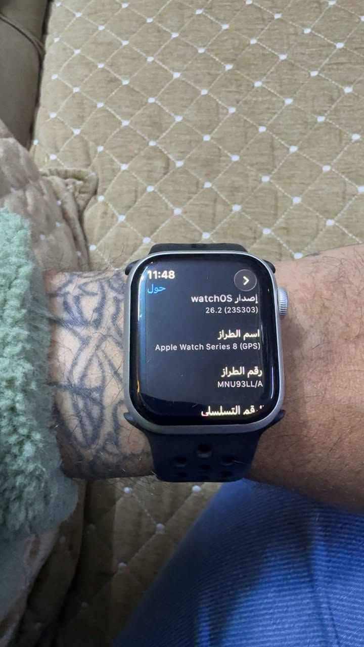 ساعه ابل جيل 8 بطاريه 87 غراضه كامله كرتونه وشاحنه 

حجم 41 

كلش نضيفه مثل موضح بصوره 

سعره 250 الف وبيه مجال ***********
