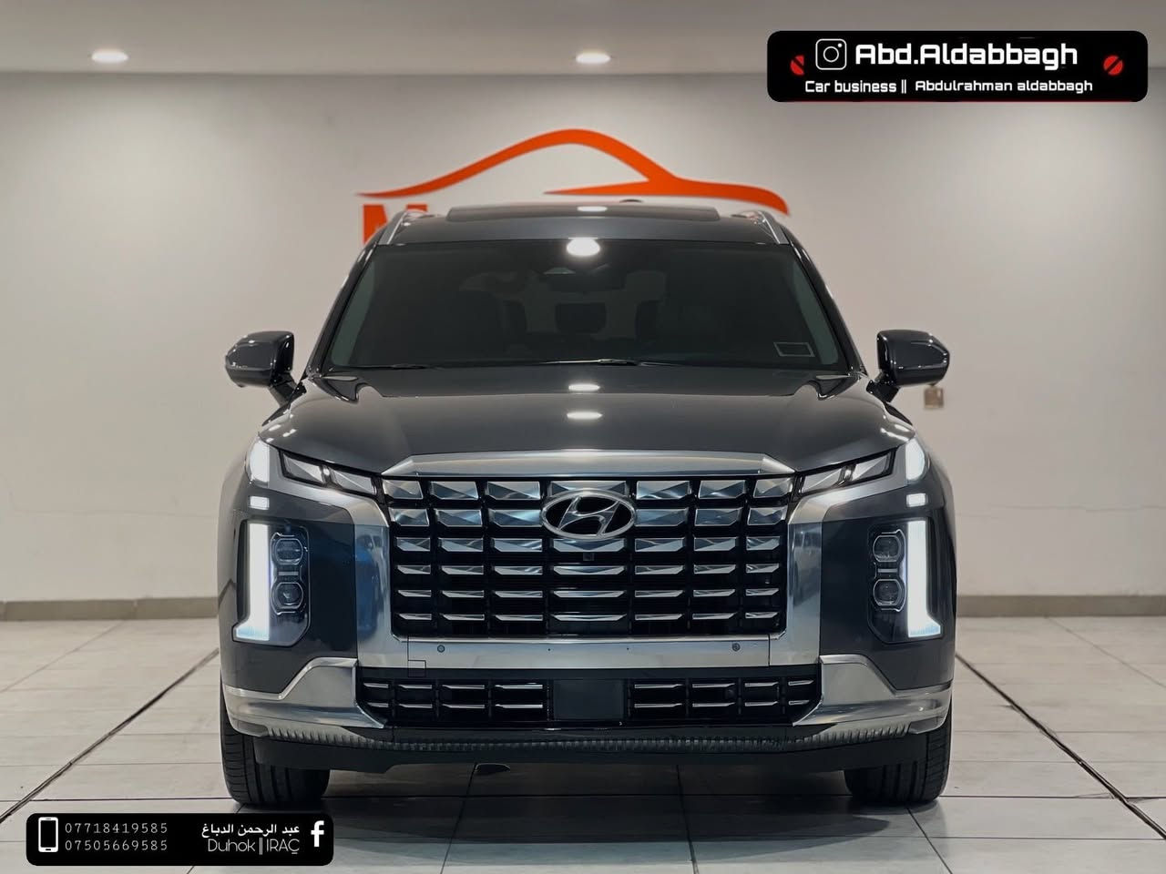 هيونداي بليسايد كلكرافي 2024
‏Hyundai Palisade, Calligraphy
كلكرافي تجي اعلى فئة بالبليسايد فول مواصفات 1/1 الون رمادي 
ماشية 8 الف ميل فقط  محرك 6 سلندر 3.8L 
السيارك كاتى بدون رقم تترقم شمالي دهوك اربيل سليماني 

المواصفات : بصمة ، تشغيل عن بعد ، بصمة ابواب 
،بانوراما  فتحتين سقف ، سماعات هارمن كاردن ، رادار امامي جانبي عدد 6 ، حساسات امامي خلفي ، شت كامرات 360 درجة ، كشنات الامامي خزن ميموري.  جميع الكشنات كهربائي و تدفئة و تبريد ، كشنات جلد ، كشنات Vip منفصل ، بردات جانبية ، تبريد مركزي امامي خلفي منفضل التحكم ، تحكمات ستيرن ، شفتات ، كروز سرعة و سياقة ذاتية بالكامل ، تدفئة ستيرن ، مري هيتر ، صندوق كهربائي ، خمس و ضعيات قيادة ، ويل كب 20 ، اوتو هولد + نقطة عمياء *•+ اوتو بريك ، هاند بريك بصمة ، مثبت سرعة ، شحن لاسلكي ، ، شاشة كبيرة ديجيتال ، كشن السايق مساج ، دادة شو امامي بلدشبول ، تقديم و ترجيع السيارة عن طريق البصمة ، منفذ type-c , و بعد بيها هواي مواصفات ، 
السيارة جاهزة  
KM8R7DGE6RU675946
السعر : 345$ ورقة و بيها مجال 
مكان السيارة دهوك ،
يتوفر داخل المعرض بالاسايد لون 
اسود و ماروني 
للتواصل : اتصال او واتساب
يوجد فيديو 
***********
***********
