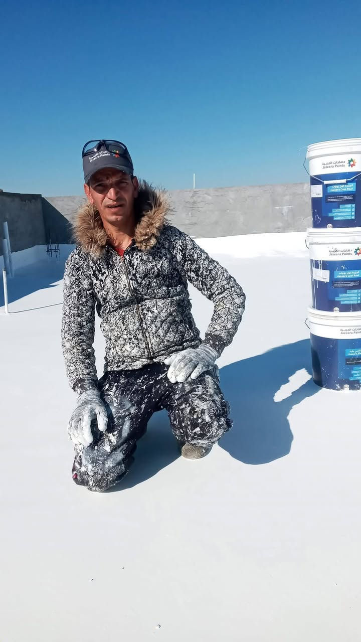 #الجزيرة_كول_رووف***********
تحمي منزلك من حرارة الصيف ومن امطار الشتاء افظل منتج في الشرق الاوسط واسيا 
للعزل الحراري 
ظمان حقيقي عشر سنوات
معالج التشققات.  
عمل الكادر المميز لكادر دهانات الجزيرة 
بقيادة الفنان اسلام ابن الرمادي. الاستفسار على الخاص.
