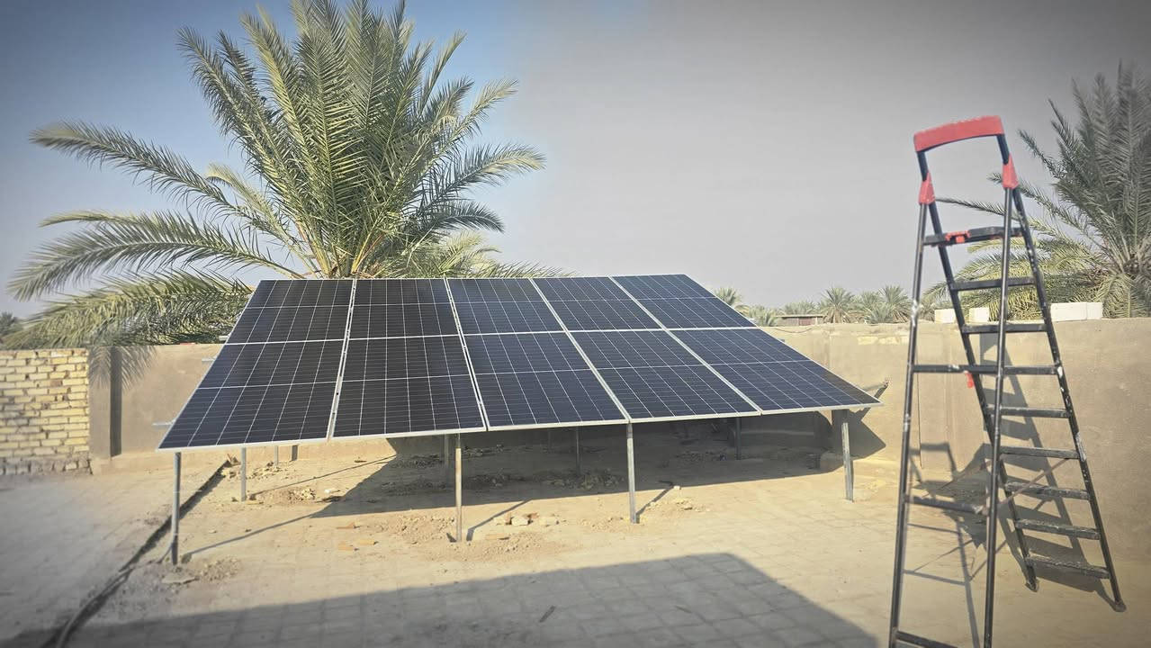 على بركة الله تم تنصيب منظومة 20 امبير نهارا /  20 امبير ليلا
باستخدام افضل انواع الانفيرترات والبطاريات والالواح
- الواح نوع لونجي 610W  وجهين عدد ١٠ الواح
- بطاريات نوع ايتل بقدرة 10KW عدد ٢
- انفيرتر نوع كرينيد بقدرة 12KW 
وتم استخدام افضل انواع الاسلاك والقواطع ذات المنشا التركي 
وحديد مغلون ثقيل ٢ ملم × ١.٥ انج
ظمان استبدال حقيقي 
اسعار تنافسية
للحجز 
***********
***********
