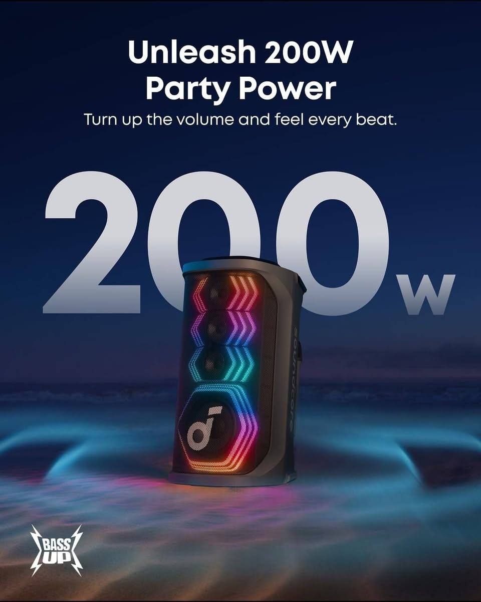 للبيع سماعة انكر Ankar rave 3
مشتريها من عين الفهد قبل 6 شهور

- صوت قوي بقدرة 200 واط
- ميكروفونان لاسلكيان مع جهاز تحكم عن بعد
- إزالة الصوت فقط بالذكاء الاصطناعي للغناء 
- معادل صوت مخصص: BassUp، معادل صوت احترافي مخصص
- مُشغّل حفلات مدعوم بالذكاء الاصطناعي
- تصنيف الحماية من الماء والغبار: IPX4

او مراوس ويا سماعة تكون 200w و محتاجها وتر بروف قوي ipx6-7

سعر الجديدة بلوكالة حالياً ب 525 الف 

واتساب او اتصال ***********
