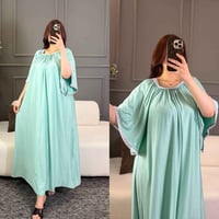 دشداشة نسائية • قماش زبدة تركي • فري سايز