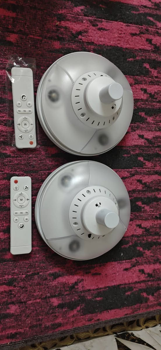 من رخصة الادمن 
سلام عليكم
بنكة حديثة جديدة ما مستعملة كلش حلوة لاصحاب السقف المغربي و السقف الثانوي 
3 سرعات + 3 الوان
 تشغيل تحكم عن بعد 
قطعتين كل قطعة الها ريموت خاص بيها وهذا الفيديو كدامكم 
70 الف  ثنيناتهن اخوان لحد بالسعر  والله تحفة فنية وتصميم كلش حلو لغرف النوم و الإستقبال 
***********

