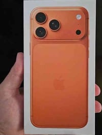 ايفون 17 برو ماكس سيمكارت للبيع برتقالي جديد بل كارتون مستخدم شي بسيط ...