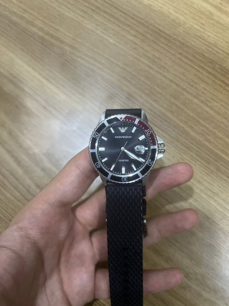 سلام علیکم
اصلی🚨🚨
👈🏻👈🏻#مزاد👉🏻👉🏻

Emporio armani diver AR11339 pepsi

بدون علبة

السعر فی الوکالة٢٩٩$ 

نفتح مزاد فی ٣٠$

الرفعة ٥ او ١٠$

ينتهي وقت المزاد الساعة٢٤ مساء الغد

بالتوفيق للجميع❤️❤️


**إذا كنت صاحب هذا الإعلان وتريد حذفه لأي سبب، رجاءا أرسل رسالة إلى الدعم الفني**