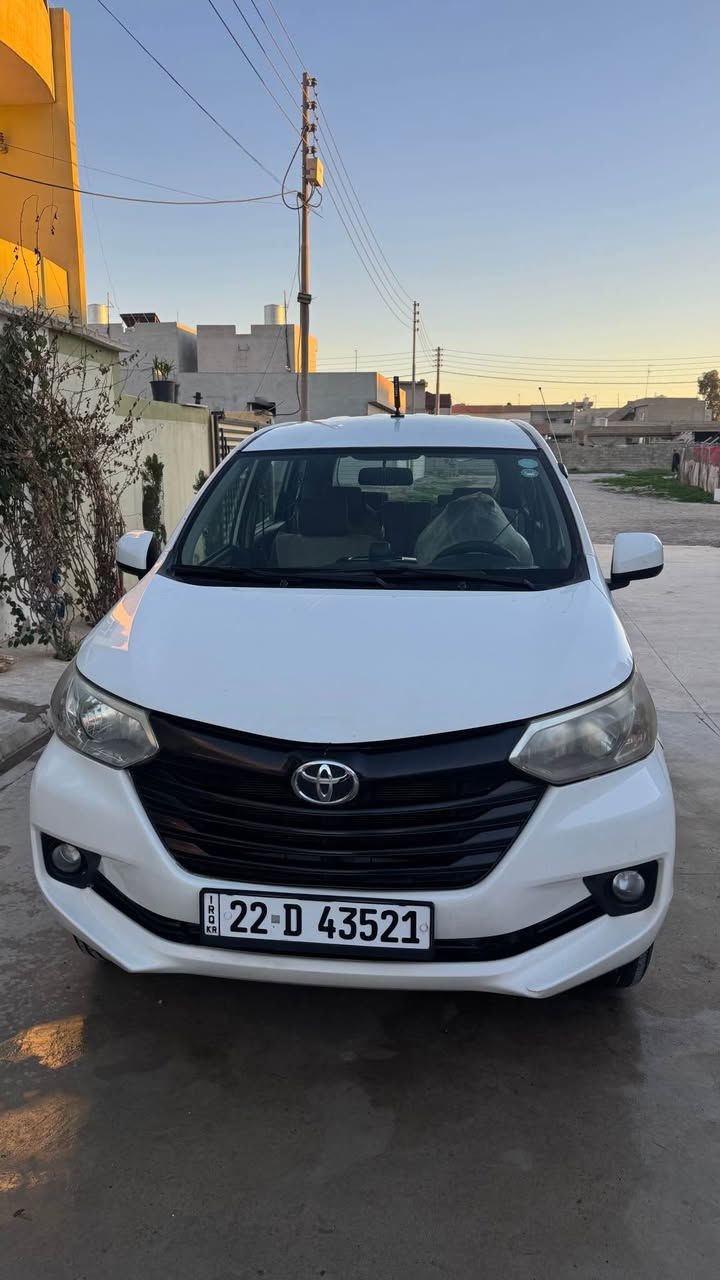 تويوتا افانزا موديل 2017  
مواصفات E 
سياره بي ٤قطع سبغ 
سياره بسمى تحويل وكالة نفس اليوم 
رقم و سنوية جديده 
  سعر سيارة 112 بيها مجال
مكانى اربيل 
0750 4868800 أربيل, العراق
