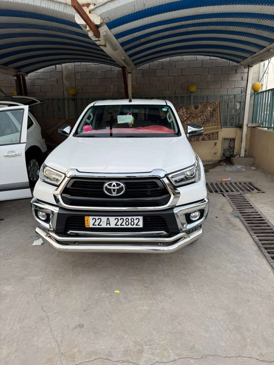 للبيع تويوتا هايلوكس موديل 2024
السياره مكفوله كويتي فول مواصفات
بصمة شاشة تحكمات ستيرن اشاير بل مري
كير اوتماتيك ماشية 45 الف كيلو 
السياره على ايدي ماخذه زيرو
رقم اربيل ورقمه شبه مميز 
والسياره بأسمي تحويل مباشر 
السعر 330 ورقه وبيه مجال بسيط
مكان السياره ديالى بعقوبة
الرقم ***********
