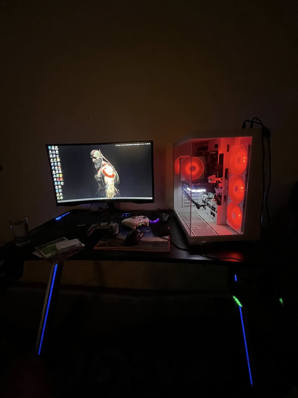 سلام عليكم سيت اب كامل للبيع
الكيس 
i5 14400f 
AsRock B760M pro D5
Lexar 32gb 5600
Galax 5060ti 16gb 
1T
750 watt 
كيس ابيض زجاجي 
الشاشه 
2k
ips
165hz
شاشه كيرف من سامسونك ادائها يخبل مال مراجل 
باقي الامور
Ups falcon 2000w online 
Mouse attack shark x11
Keyboard ميكانيكي تجاري
Headset محيطي يمشي الحال
ميز كيمينك RGB من Fantech
كرسي كيمينك مريح ومرتب 
ابيعها كامله الافضل لان محتاج فلوسها
قيموها كامله والي يشوفها تناسبه يتفضل واتساب او يتصل ع الرقم مو دائما موجود ع الفيس 
***********
